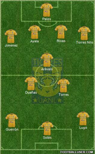 Club Universitario de Nuevo León Formation 2015