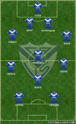 Vélez Sarsfield Formation 2015