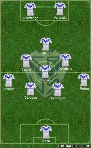 Vélez Sarsfield Formation 2015