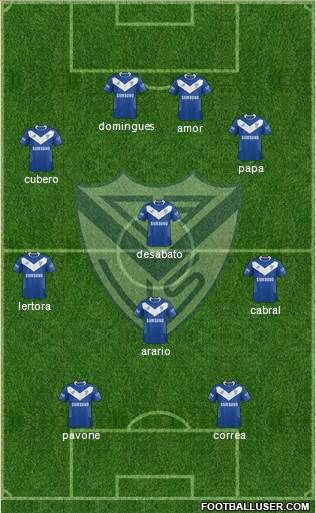 Vélez Sarsfield Formation 2015