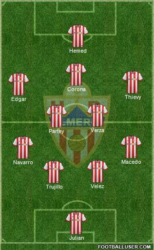 U.D. Almería S.A.D. Formation 2015