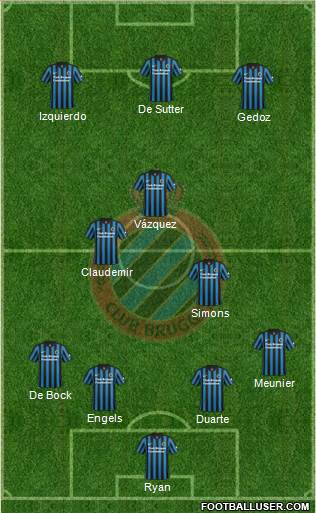 Club Brugge KV Formation 2015