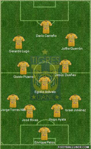 Club Universitario de Nuevo León Formation 2015