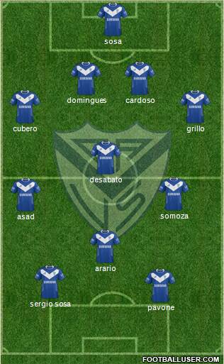 Vélez Sarsfield Formation 2015