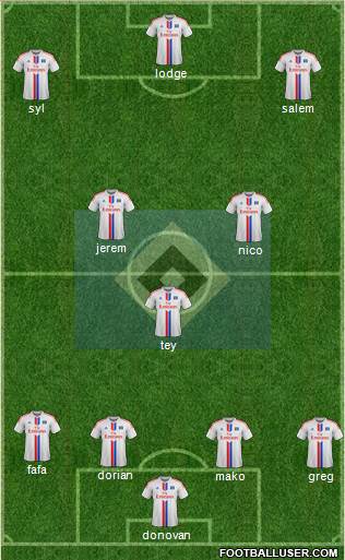 Hamburger SV Formation 2015