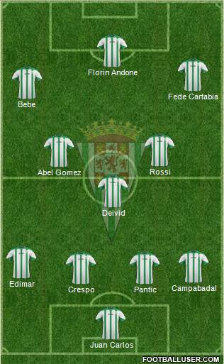 Córdoba C.F., S.A.D. Formation 2015