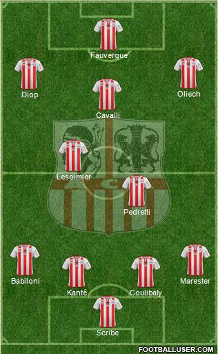 Athletic Club Ajaccien Football Formation 2015