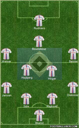 Hamburger SV Formation 2015