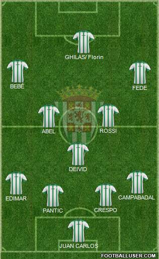 Córdoba C.F., S.A.D. Formation 2015