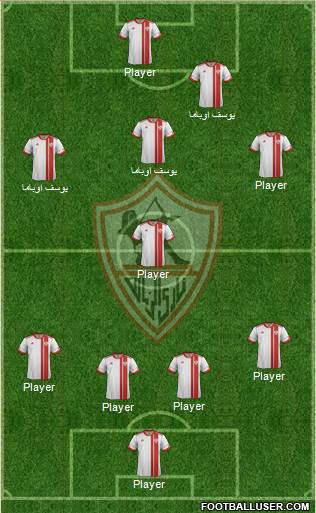 Zamalek Sporting Club Formation 2015