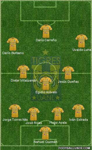 Club Universitario de Nuevo León Formation 2015