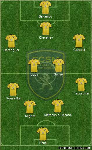 FC Sochaux-Montbéliard Formation 2015