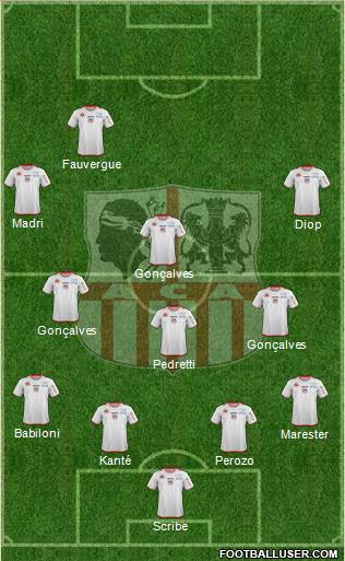 Athletic Club Ajaccien Football Formation 2015