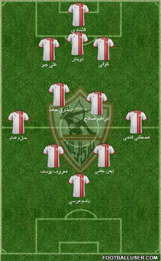 Zamalek Sporting Club Formation 2015