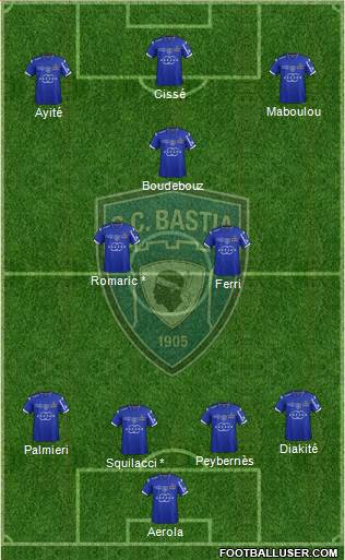 Sporting Club Bastia Formation 2015