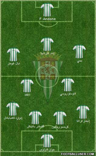 Córdoba C.F., S.A.D. Formation 2015