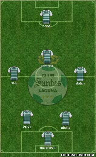 Club Deportivo Santos Laguna Formation 2015