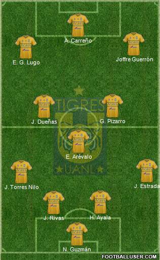 Club Universitario de Nuevo León Formation 2015