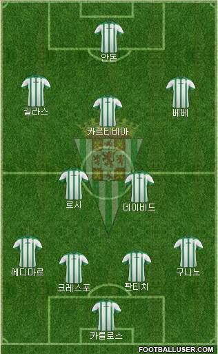 Córdoba C.F., S.A.D. Formation 2015