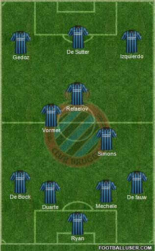 Club Brugge KV Formation 2015