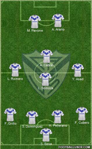 Vélez Sarsfield Formation 2015