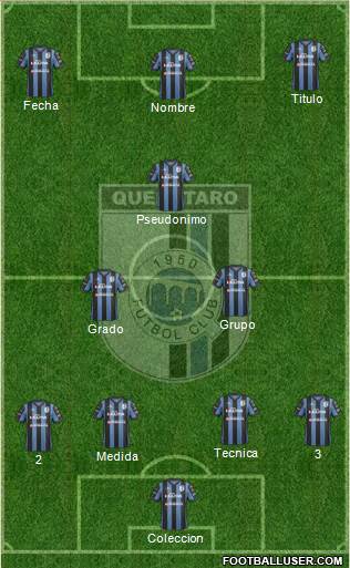 Club de Fútbol Gallos Blancos Formation 2015