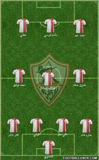 Zamalek Sporting Club Formation 2015