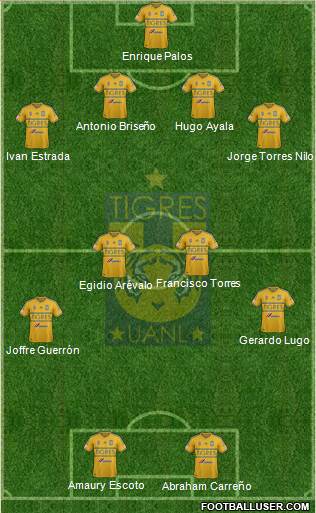 Club Universitario de Nuevo León Formation 2015