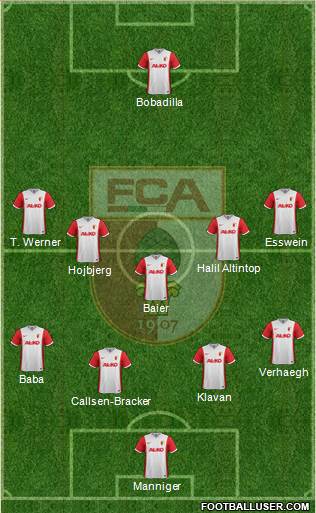 FC Augsburg Formation 2015