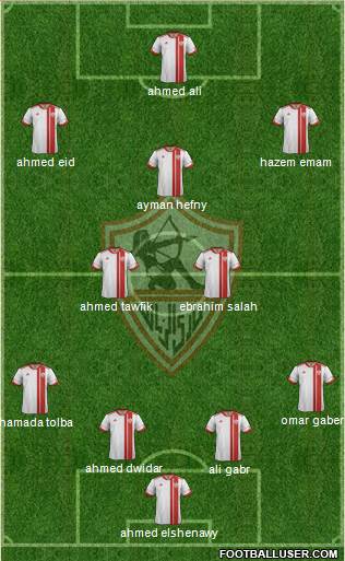 Zamalek Sporting Club Formation 2015