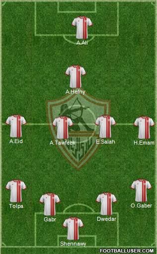 Zamalek Sporting Club Formation 2015