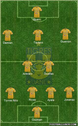 Club Universitario de Nuevo León Formation 2015