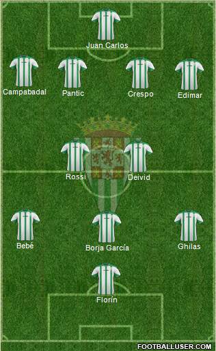 Córdoba C.F., S.A.D. Formation 2015