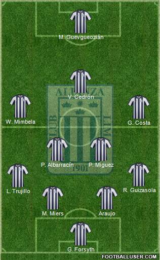 C Alianza Lima Formation 2015