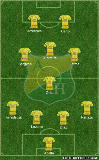 CD Atlético Huila Formation 2015