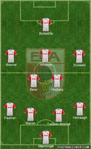 FC Augsburg Formation 2015