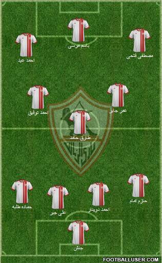 Zamalek Sporting Club Formation 2015