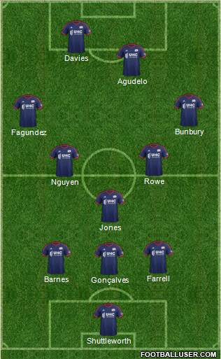 New England Revolution Formation 2015