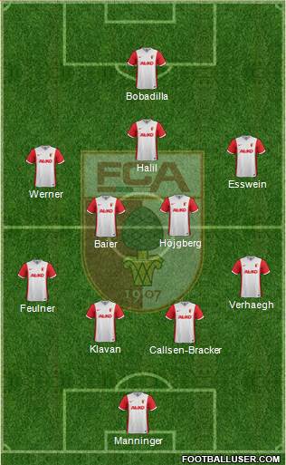 FC Augsburg Formation 2015