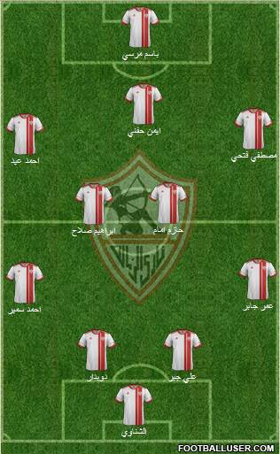 Zamalek Sporting Club Formation 2015