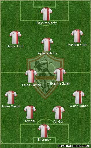 Zamalek Sporting Club Formation 2015