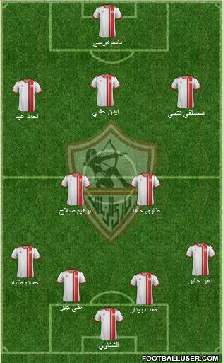 Zamalek Sporting Club Formation 2015