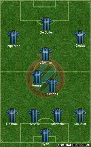 Club Brugge KV Formation 2015