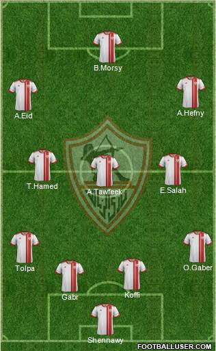 Zamalek Sporting Club Formation 2015