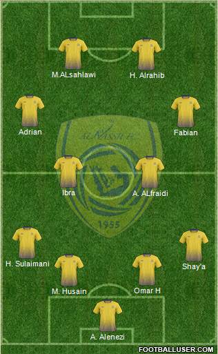 Al-Nassr (KSA) Formation 2015