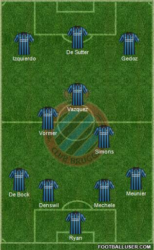 Club Brugge KV Formation 2015