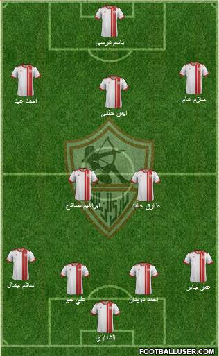 Zamalek Sporting Club Formation 2015