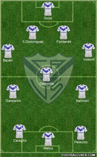 Vélez Sarsfield Formation 2015