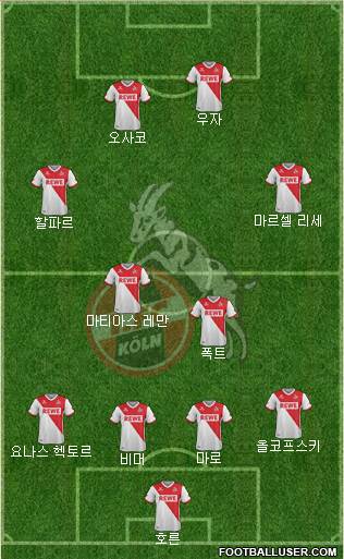 1.FC Köln Formation 2015