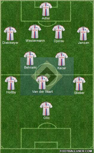 Hamburger SV Formation 2015